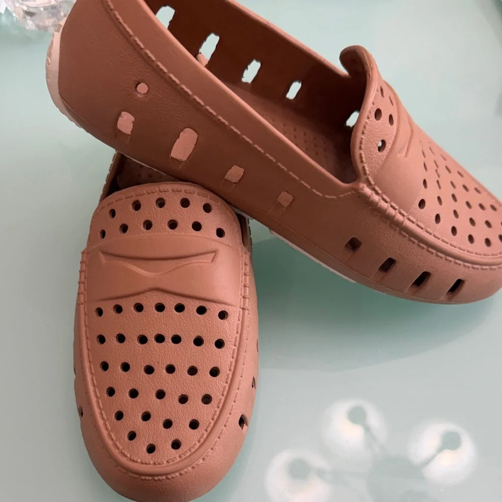 Kids Water Shoes Slip-On Loafers in Terracotta Pink